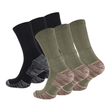 Load image into Gallery viewer, Unisex Combed Cotton Outdoor Performance Crew Socks, 3 Pairs - cottonpremierr
