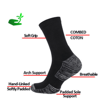 Load image into Gallery viewer, Unisex Combed Cotton Outdoor Performance Crew Socks, 3 Pairs - cottonpremierr
