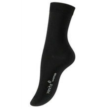 Load image into Gallery viewer, womens black crew socks
